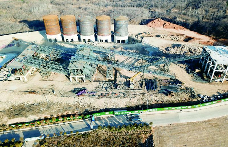 陜西施工現場時產2000噸砂石骨料生產線